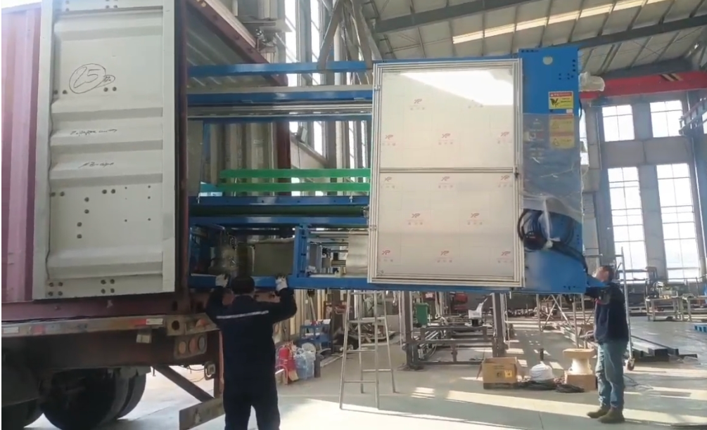 The Metech EPS Packing Machine loaded to Japan